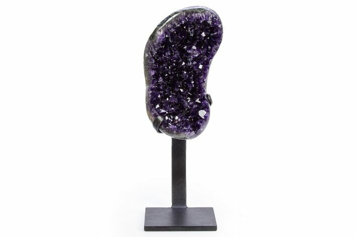 Amethyst Geode With Metal Stand - Uruguay #306889